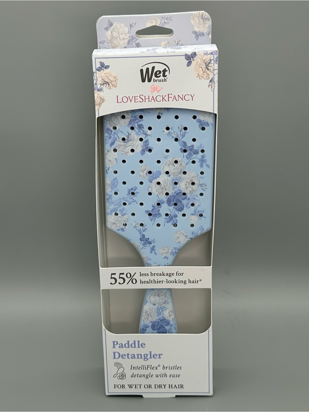 LoveShackFancy x Wet Brush Everblooming Rosettes Paddle Detangler NWT